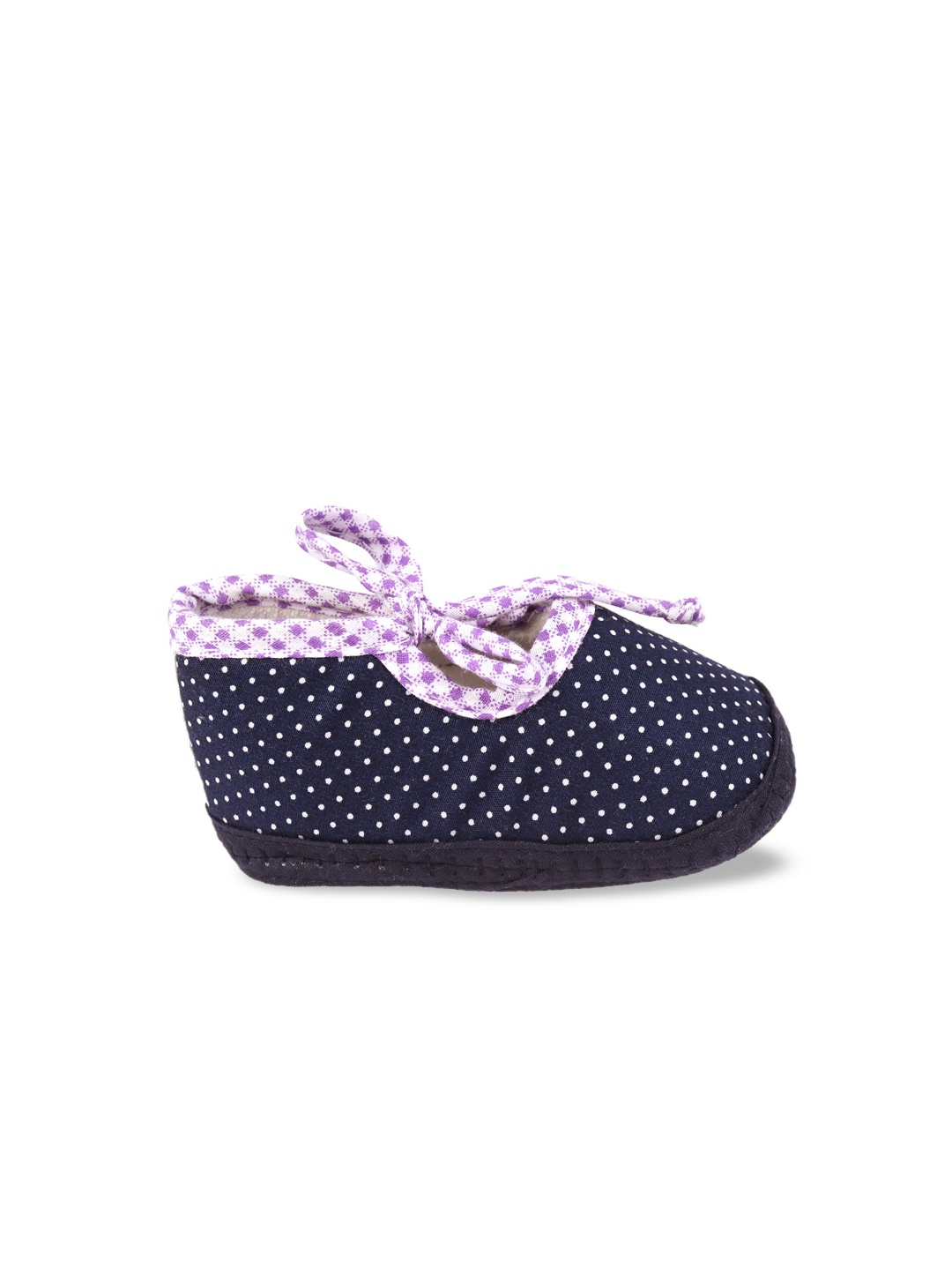 

Spiky Infant Kids Blue & White Printed Anti-Skid Cotton Booties