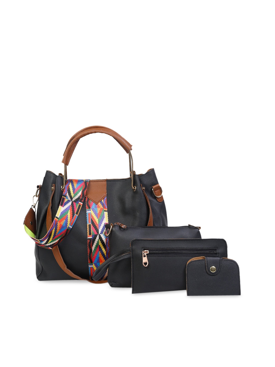 

FARGO Set of 4 Black Handbags