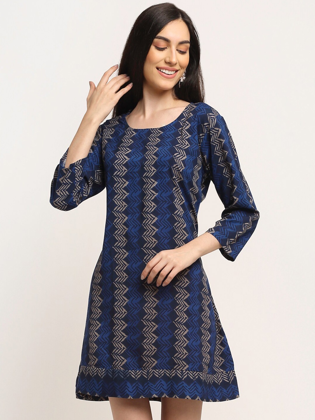 

Aawari Blue A-Line Dress