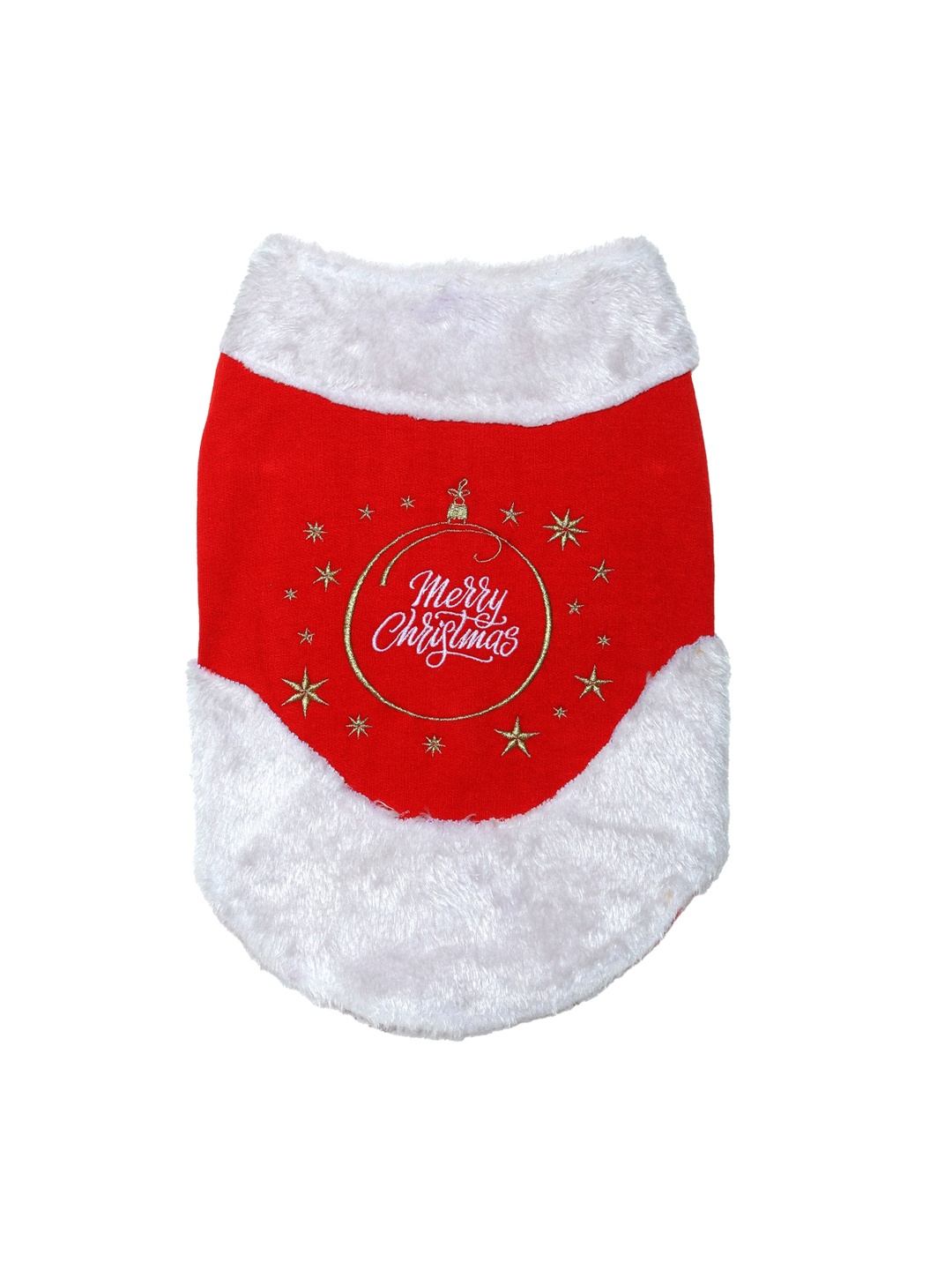 

Lulala Red & White Cotton Christmas Winter Dog Dress