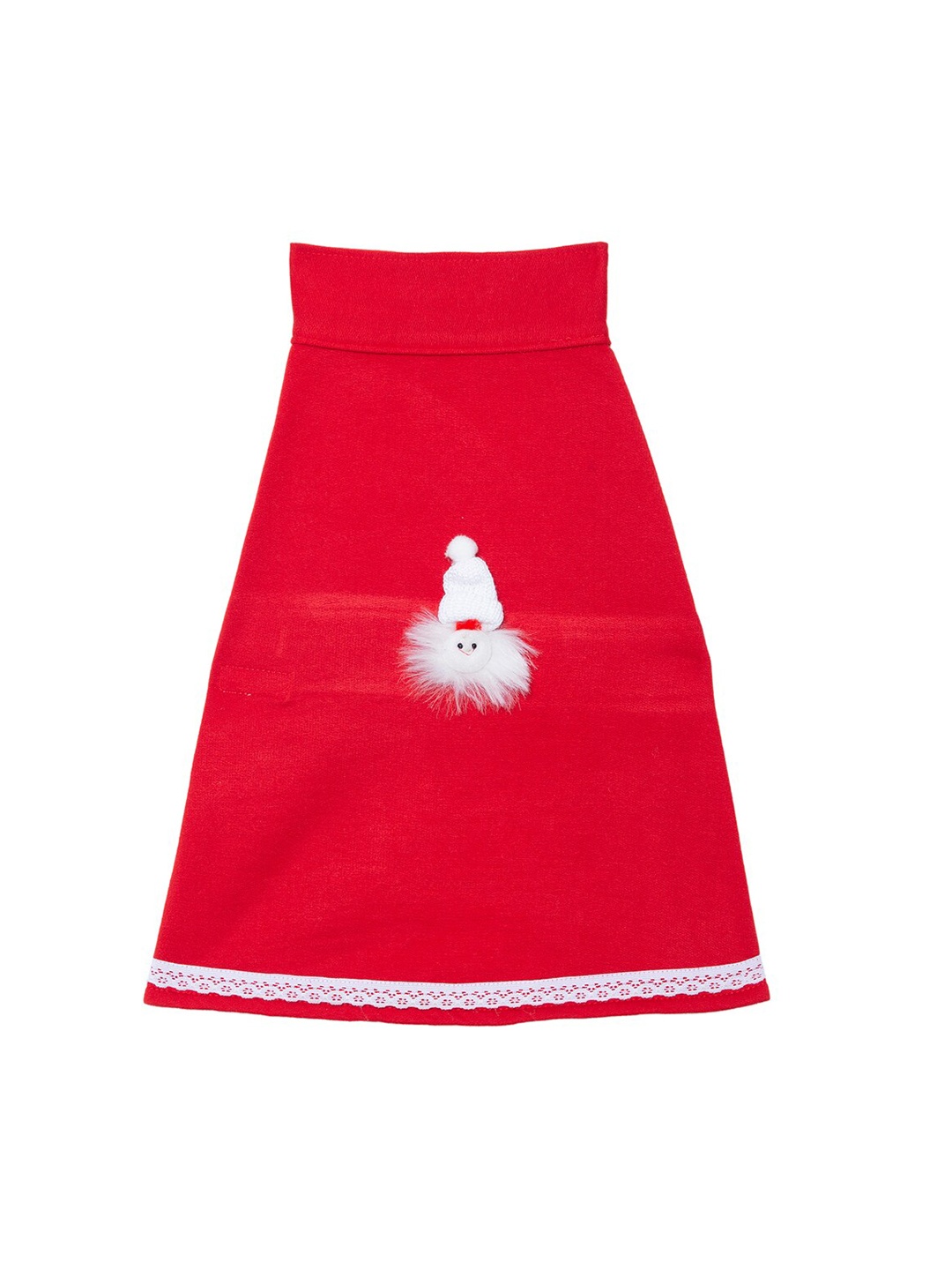 

Lulala Red & White Cotton Christmas Winter Dog Dress