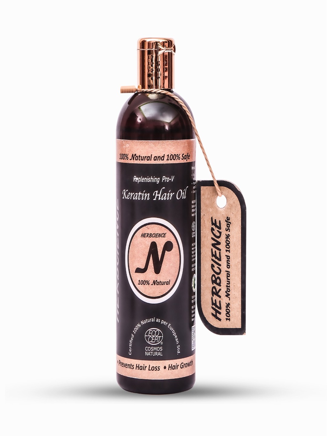 

HERBCIENCE Nourishing Pro-V Keratin Hair Oil-Certified 100% Natural by ECOCERT-200ml, Yellow