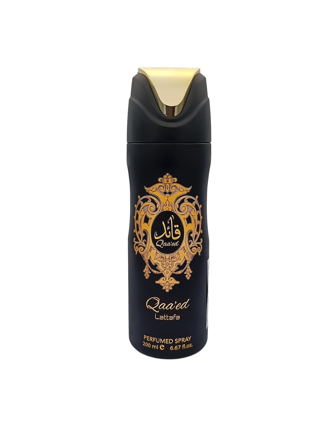 

Lattafa Qaa'ed Perfumed Deodorant Spray, Black