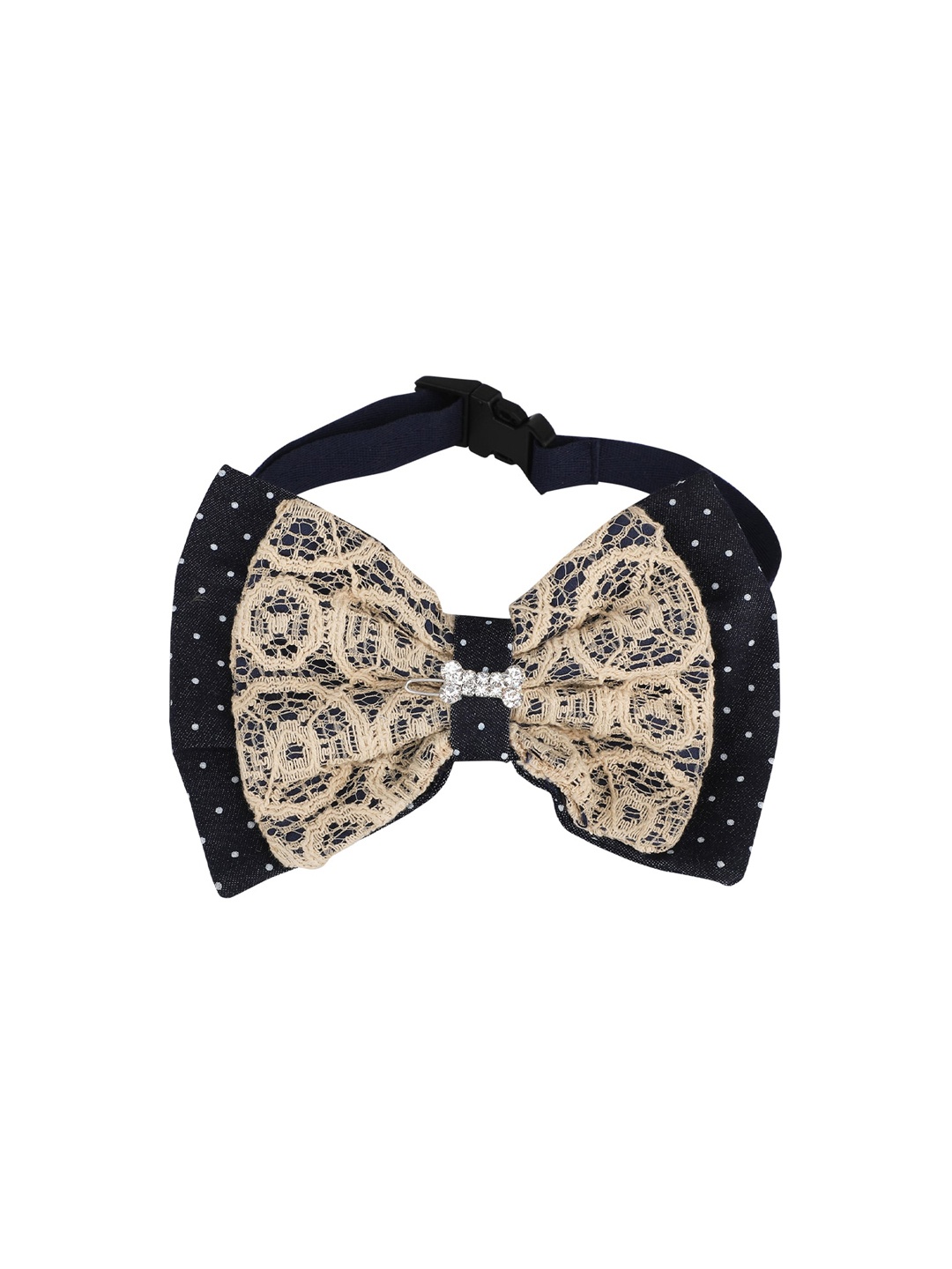 

Emily pets Black & Brown Printed Dog Bow Tie