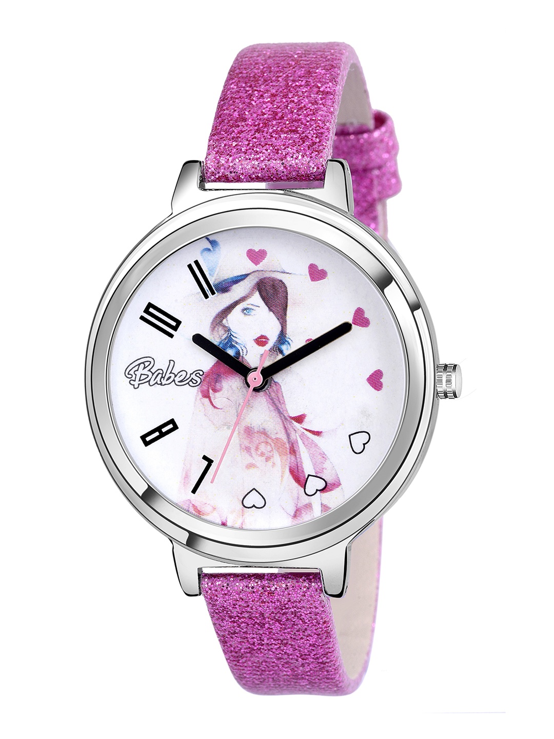 

Kool Kidz Unisex Kids Multicoloured Printed Dial & Pink Leather Straps Analogue Watch KOOL KIDZ KK 306 DPK