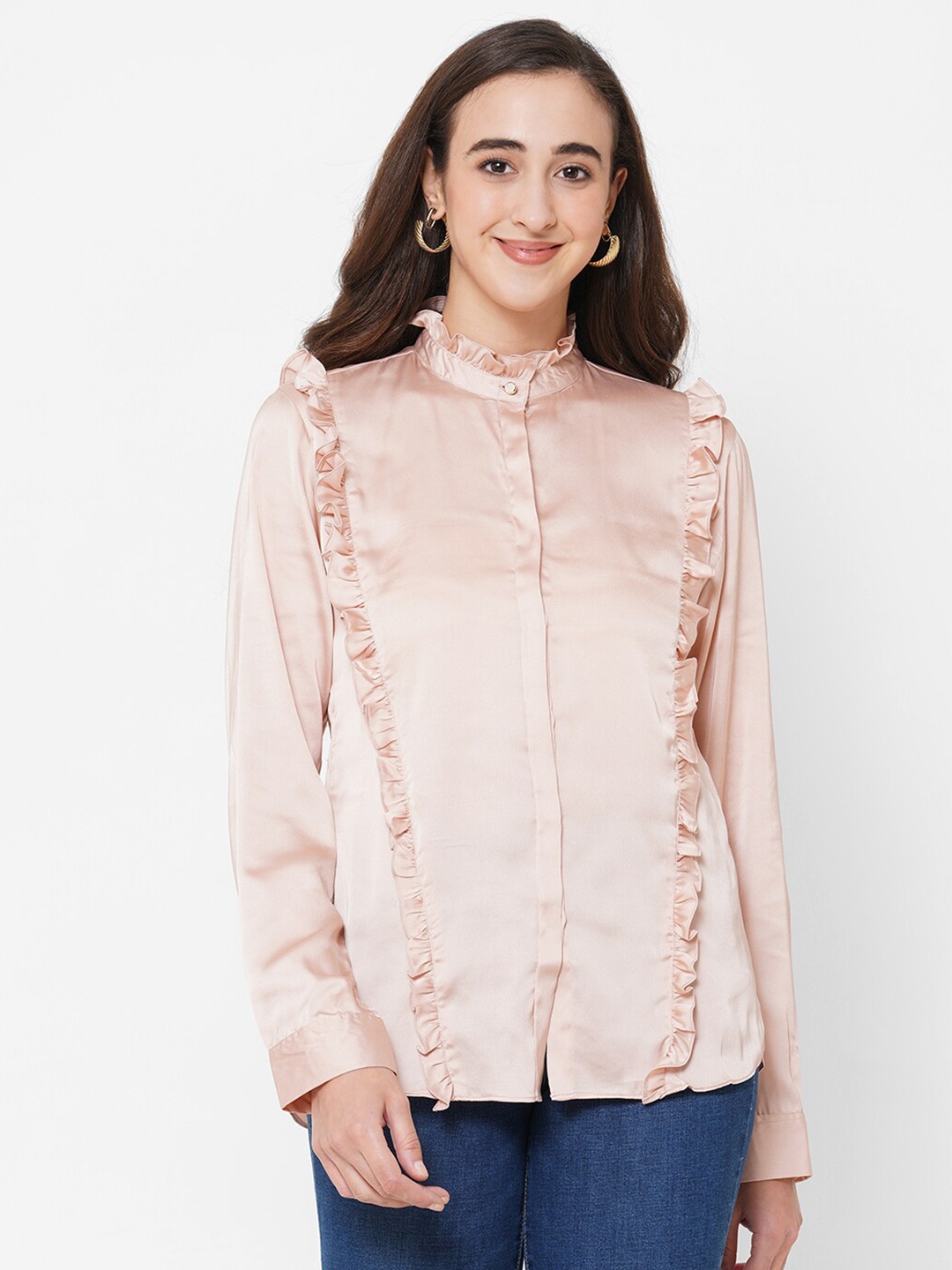 

PAPA BRANDS Women Pink Casual Shirt