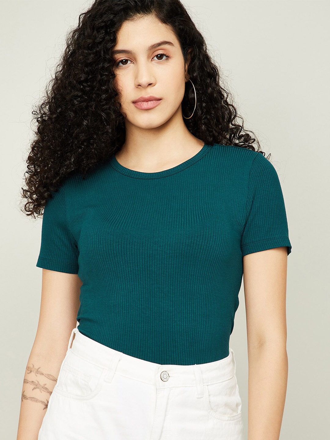 

Fame Forever by Lifestyle Women Teal Top