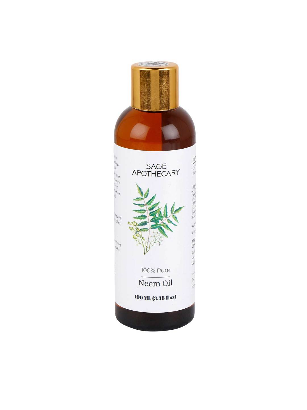 

SAGE APOTHECARY Neem oil - 100ml, White