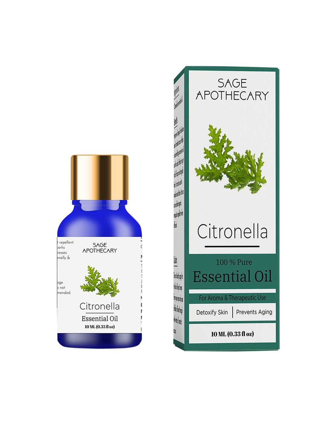 

SAGE APOTHECARY Anti-Ageing Citronella Essential Oil, Brown