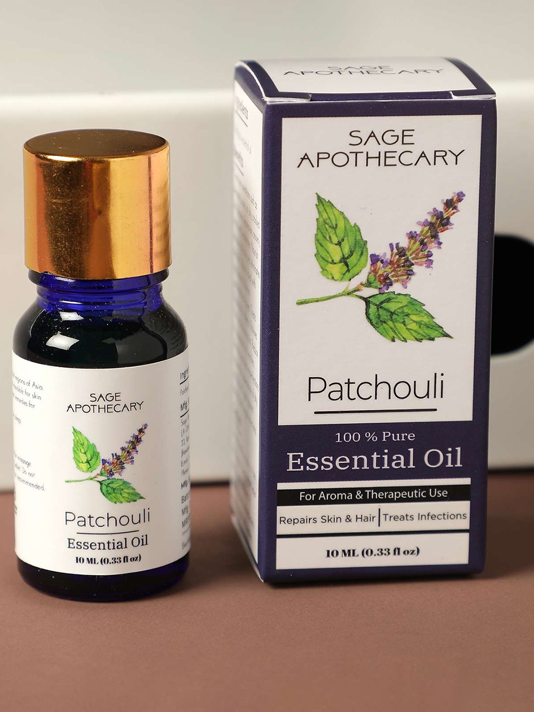 

SAGE APOTHECARY Patchouli Essential Oil- 10ml, Yellow