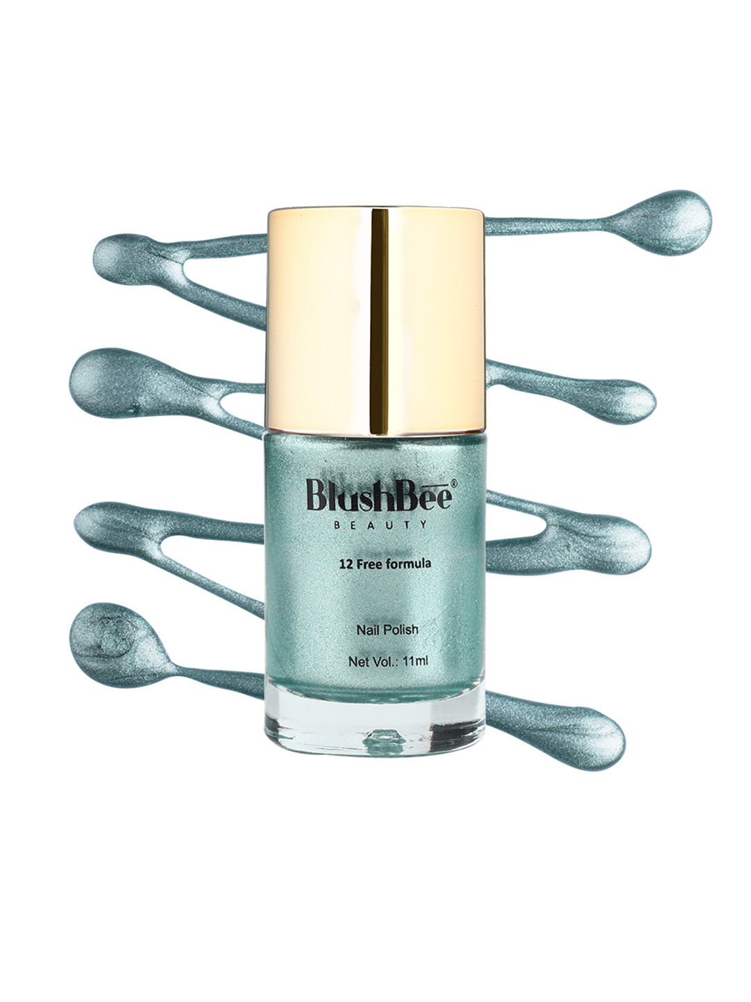 

BlushBee Beauty Organic Vegan High Shine Quick-Dry & PETA-approved Nail Polish - Naas, Blue