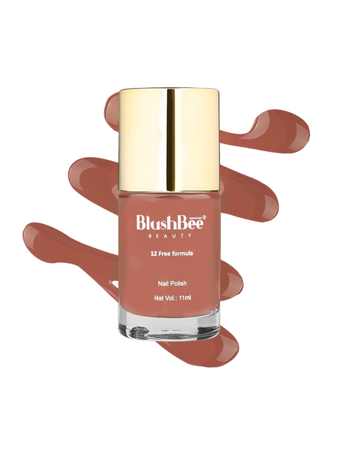 

BlushBee Beauty Organic vegan High Shine Quick-Dry & PETA-Approved Nail Polish - Elbe, Nude