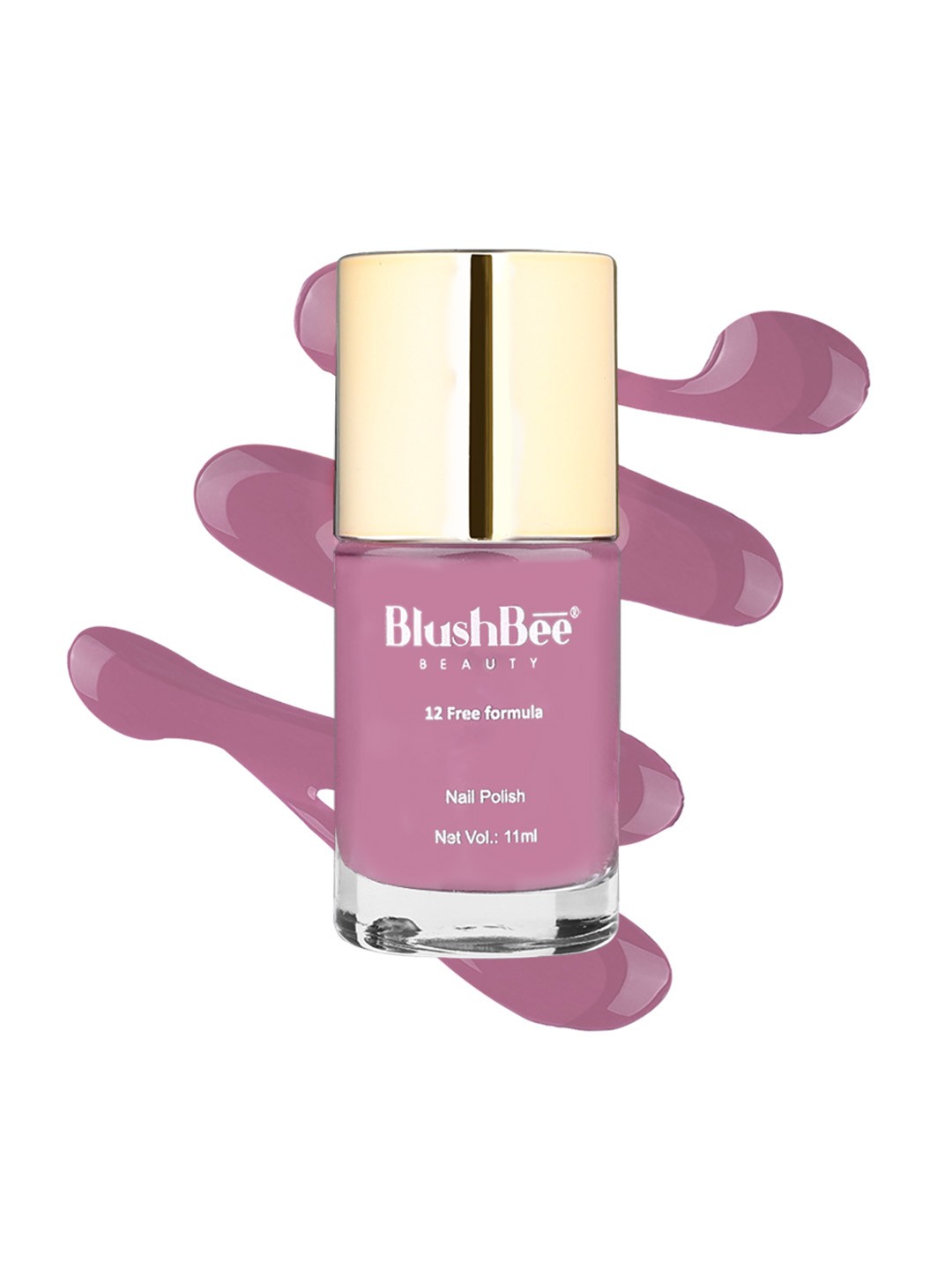 

BlushBee Beauty Organic Vegan High Shine Quick-Dry & PETA-Approved Nail Polish - Tansa, Purple