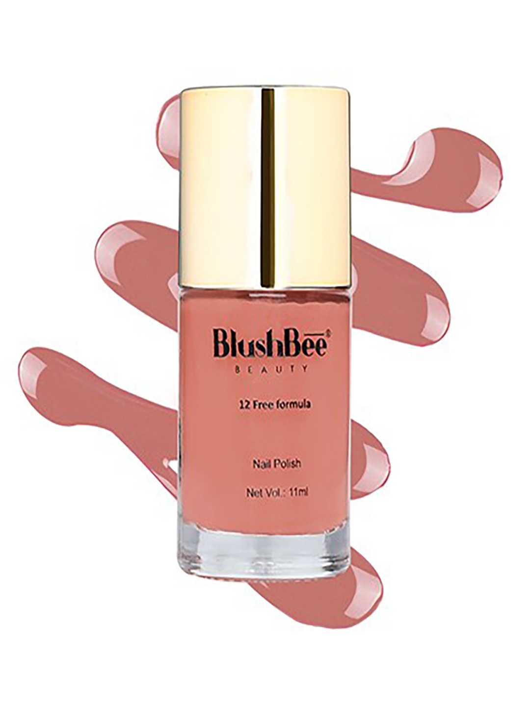 

BlushBee Beauty Organic Vegan High Shine Quick-Dry & PETA-Approved Nail Polish - Dvina, Nude