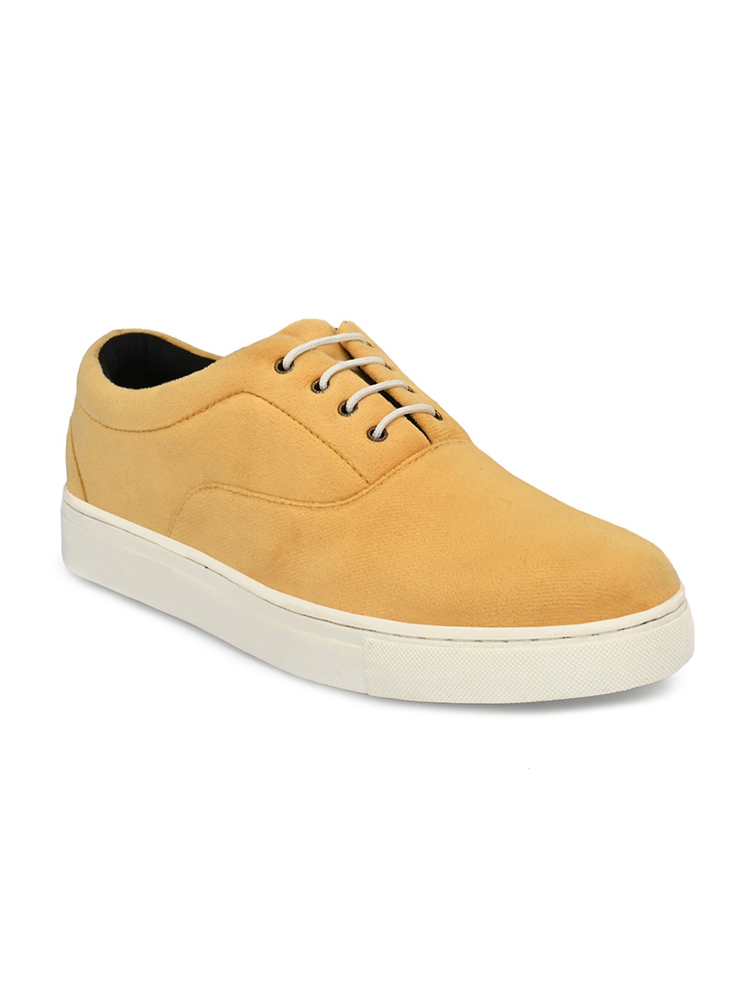 

EXTRIMOS Men Yellow Solid Regular Sneakers
