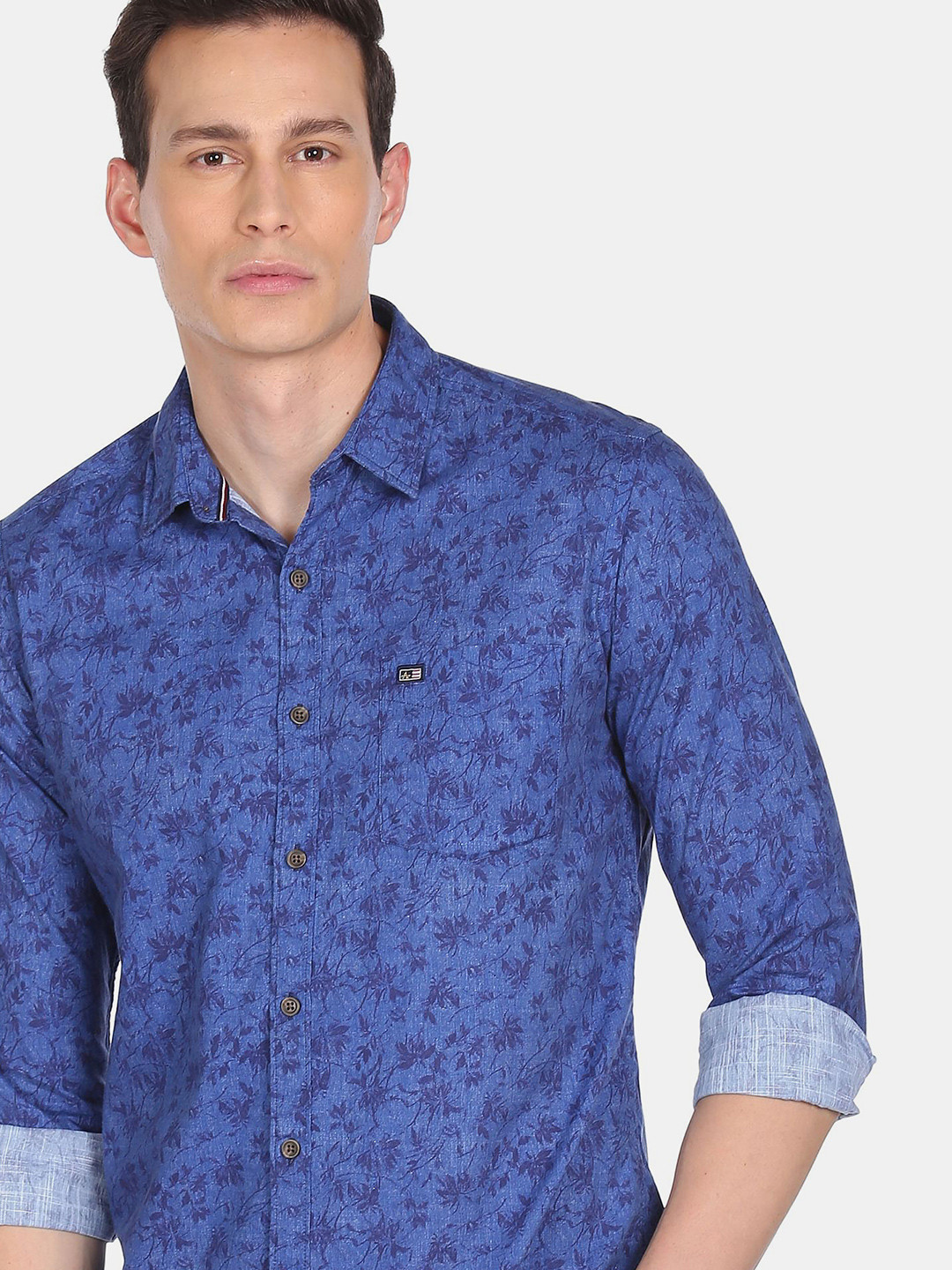

Arrow Sport Men Blue Floral Regular Fit Printed Cotton Casual Shirt