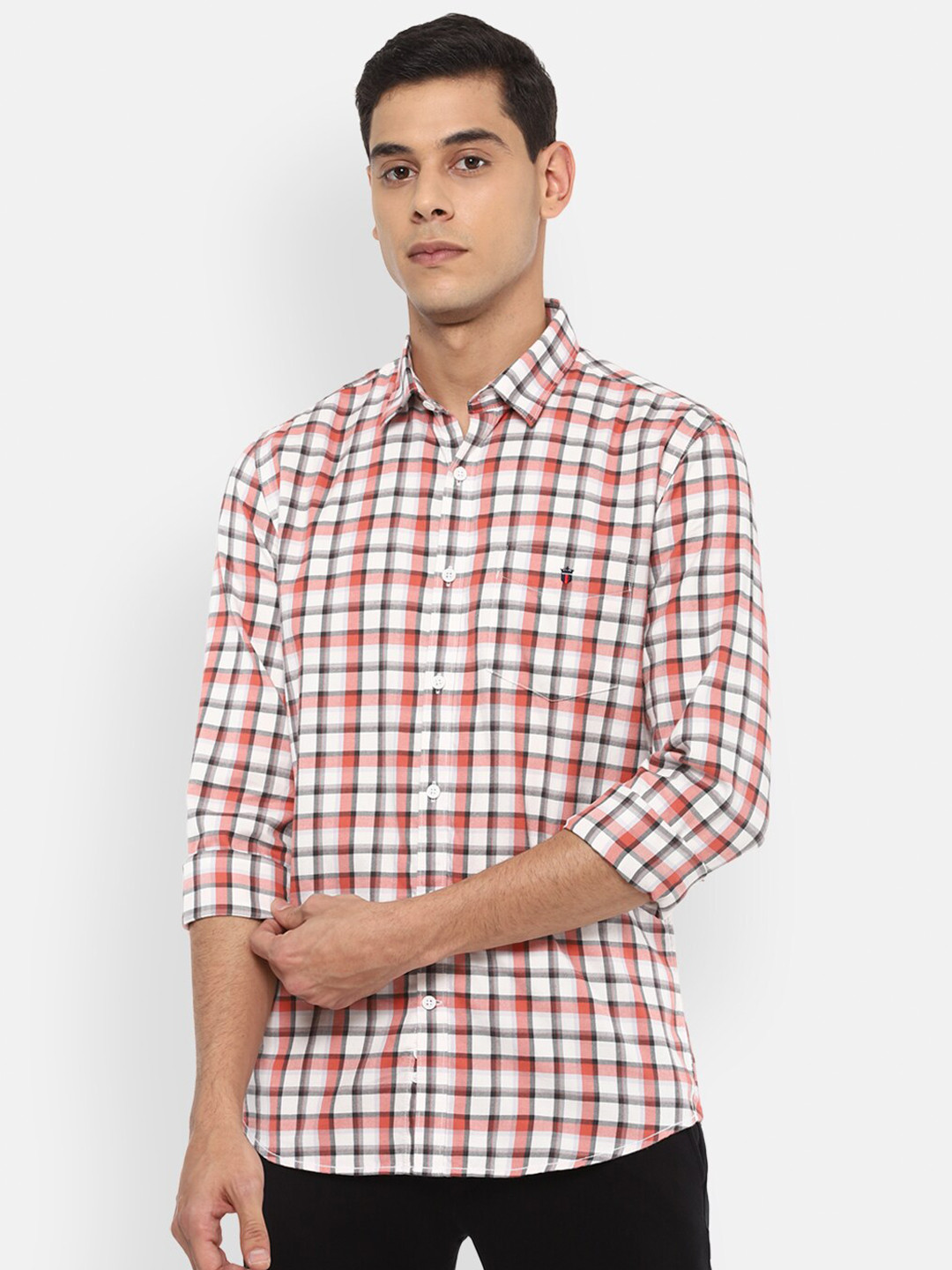 

Louis Philippe Sport Men White Slim Fit Checked Casual Shirt