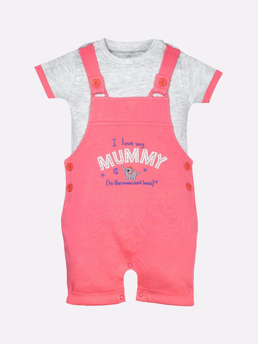 

BABY GO Girls Pink Dungaree