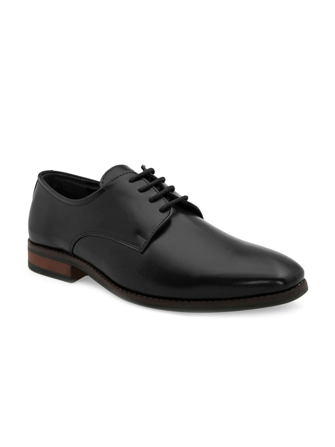 

San Frissco Men Black Solid Formal Derbys