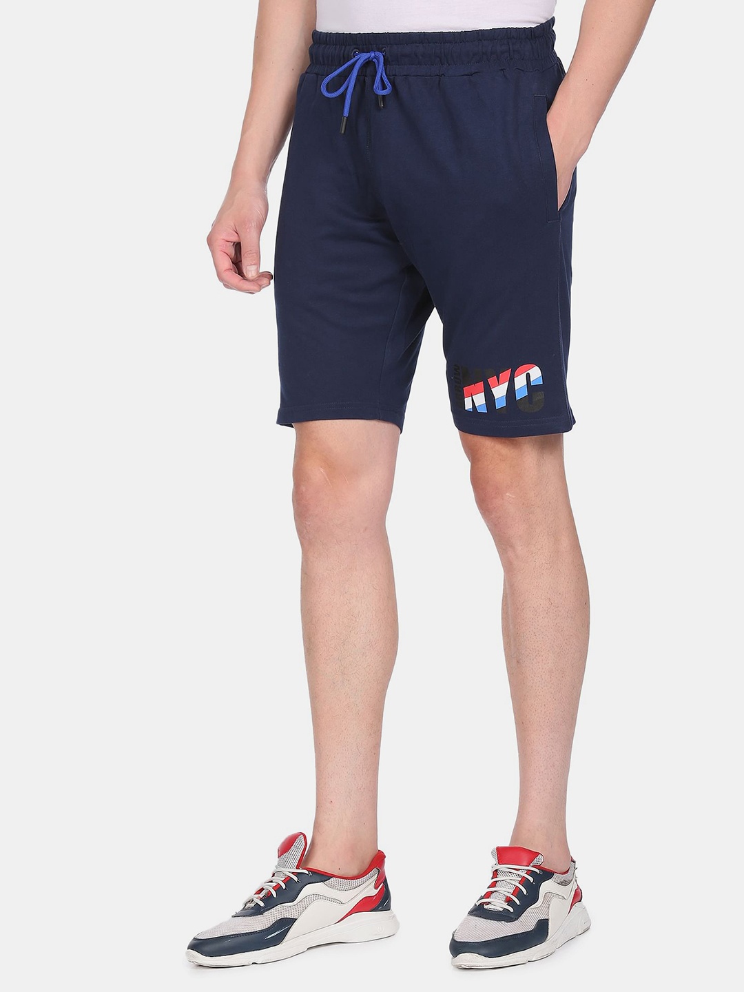 

Arrow Sport Men Navy Blue Shorts