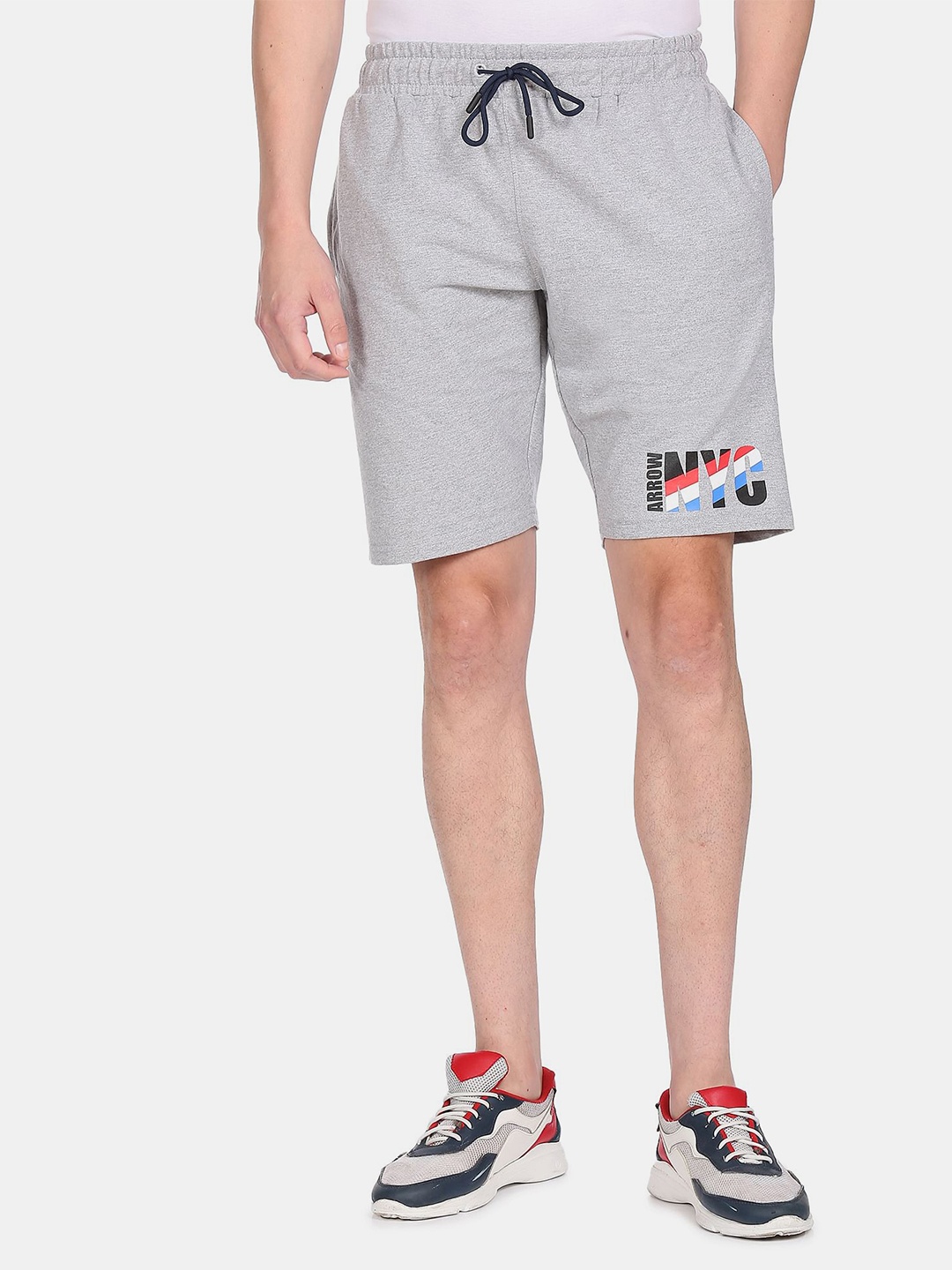 

Arrow Sport Men Grey Sports Shorts