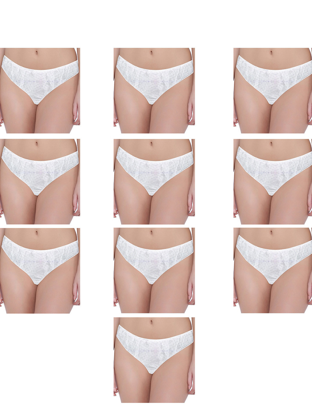 

POKORY Pack of 10 Women Disposable Panties - Poko-10PantySet-XXL-Dispospnty-Assorted