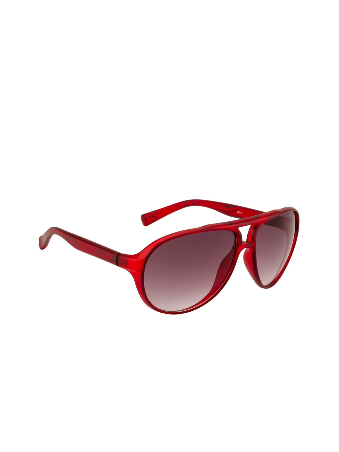 

Ted Smith Unisex Brown Lens & Red Aviator Sunglasses with UV Protected Lens