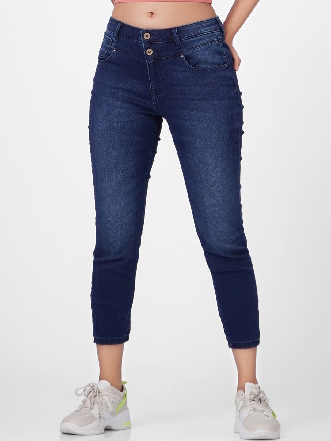 

ONLY Women Blue Skinny Fit Heavy Fade Jeans