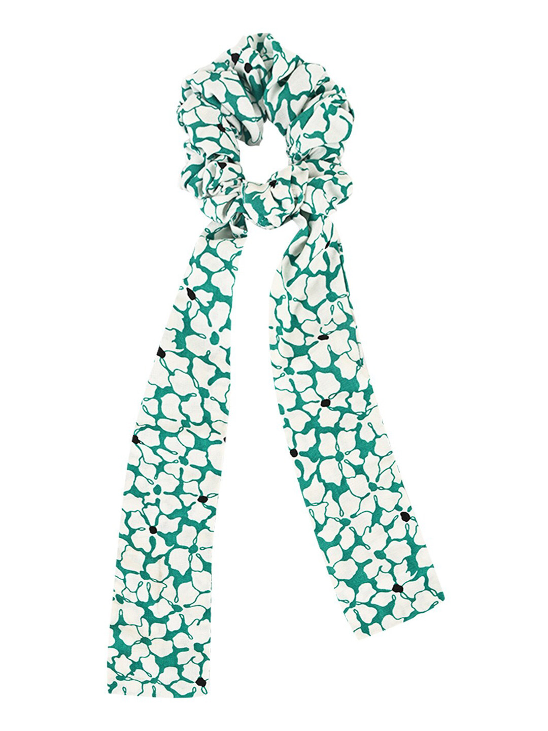 

BuckleUp Women White & Green Set of 2 Ponytail Holders