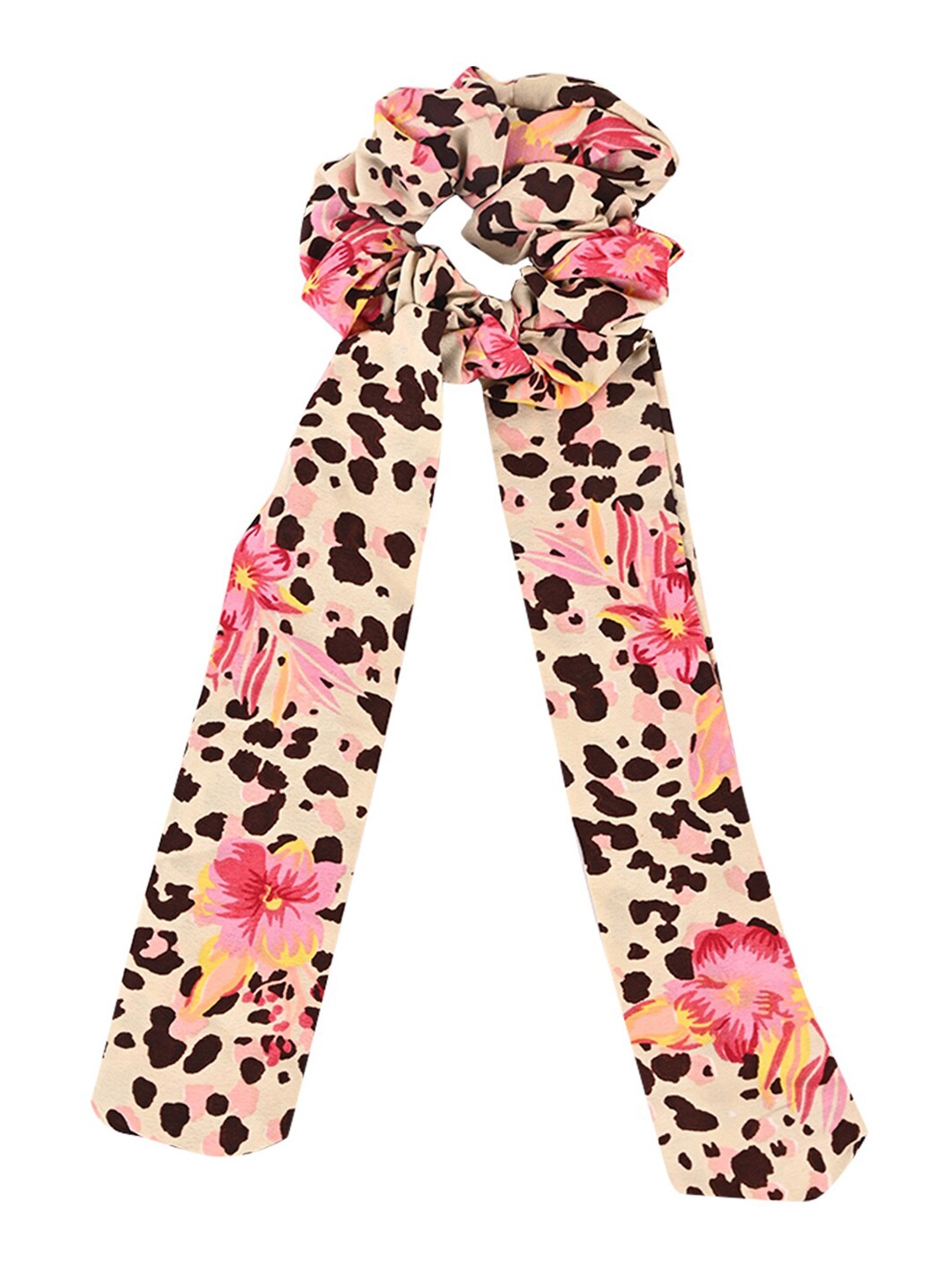 

BuckleUp Women Beige & Pink Set of 2 Hair Accessory Set