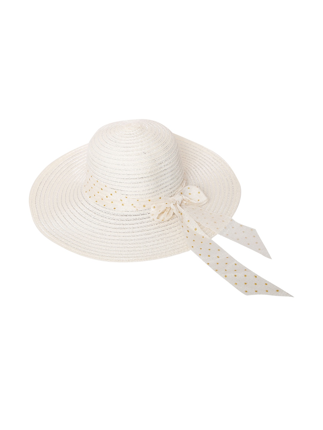 

FabSeasons Women White Long Brim Sun Hat, Off white