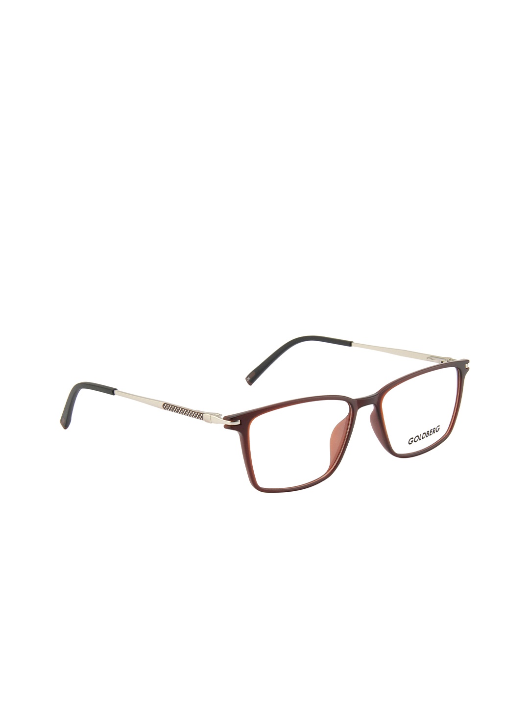 

Gold Berg Unisex Brown & Gold-Toned Full Rim Wayfarer Frames Eyeglasses