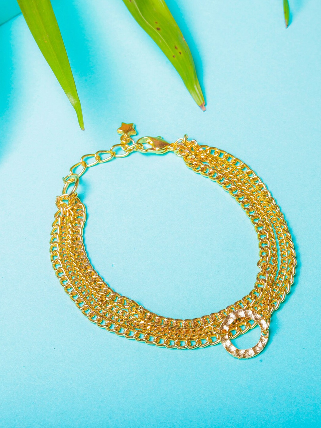 

DIVA WALK Women Gold-Plated Brass Multistrand Bracelet