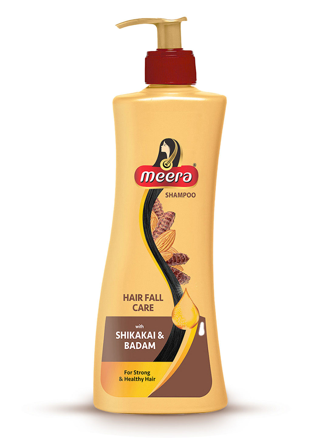 

Meera GOODNESS OF TRADITION Hairfall Care Shampoo with Shikakai & Badam 340 ml, Yellow