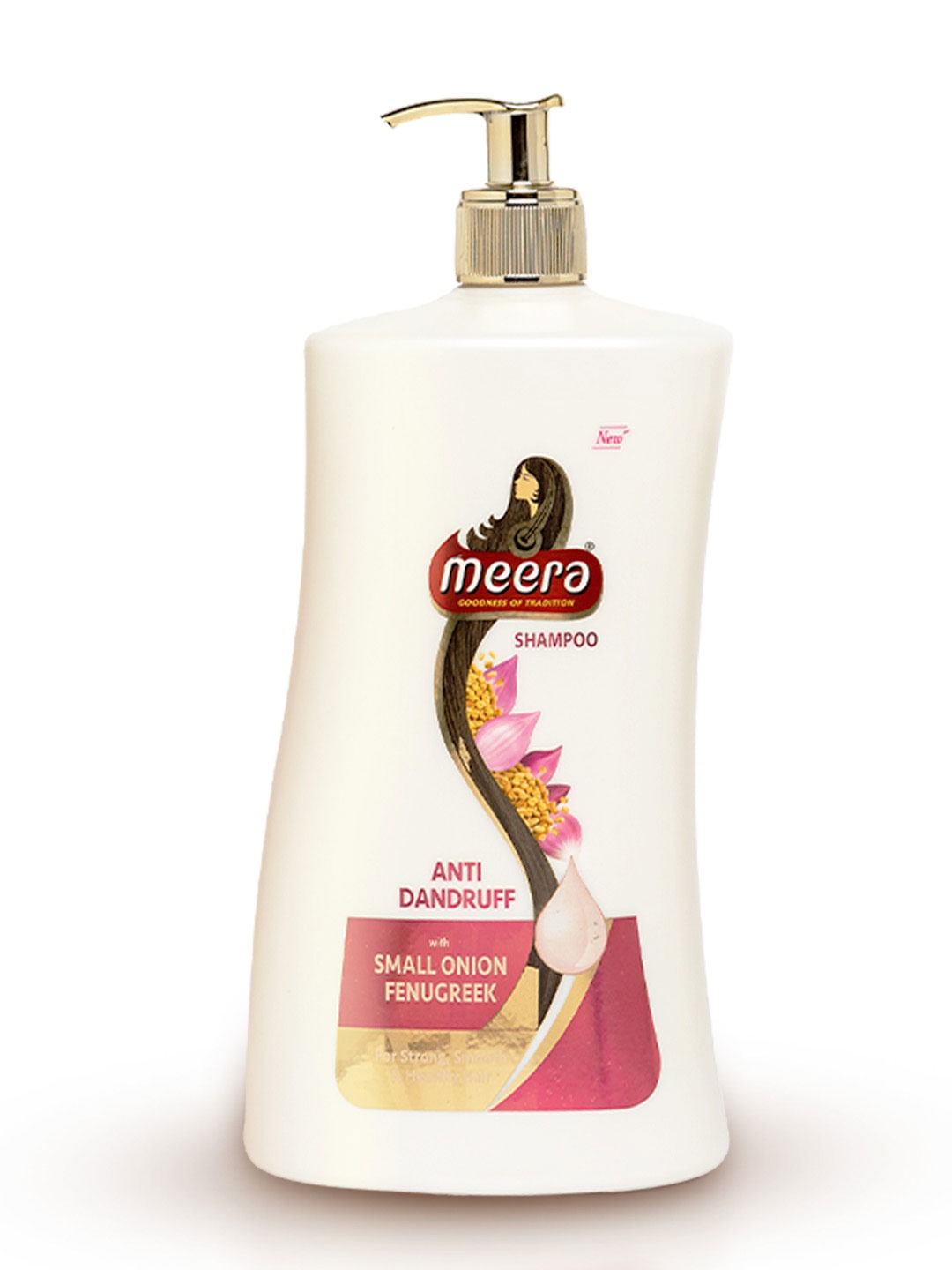 

Meera GOODNESS OF TRADITION Anti-Dandruff Shampoo with Small Onion and Fenugreek 1Lt, White