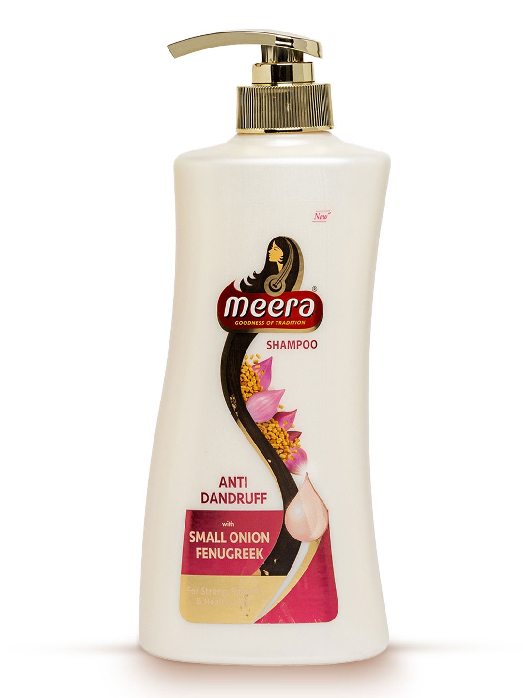 

Meera GOODNESS OF TRADITION Anti-Dandruff Shampoo with Small Onion and Fenugreek 650 ml, White