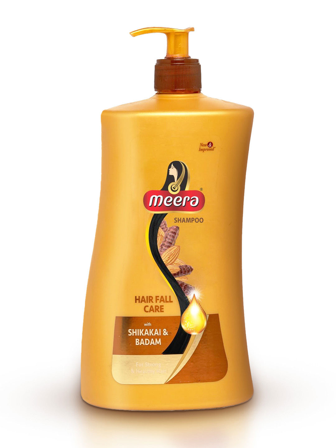 

Meera GOODNESS OF TRADITION Hairfall Care Shampoo with Badam & Shikakai - 1000ml, Beige