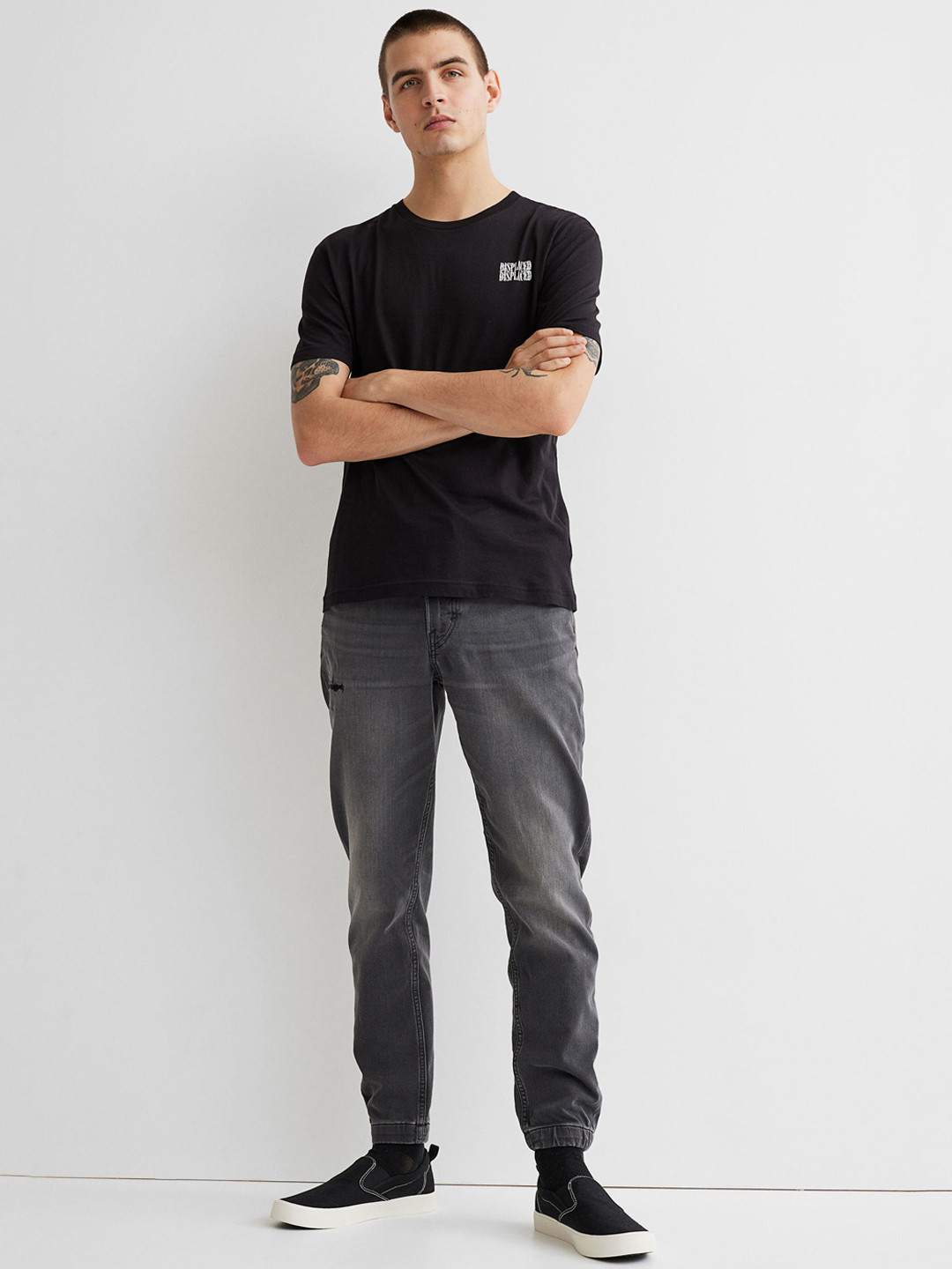 

H&M Men Grey Hybrid Regular Tapered Joggers