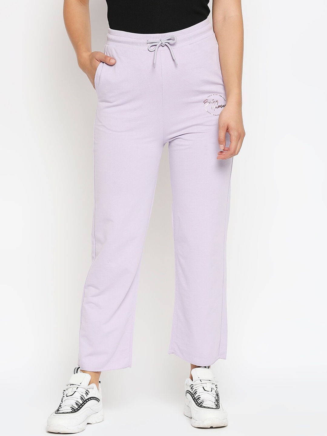 

Being Human Women Purple Solid Track Pants