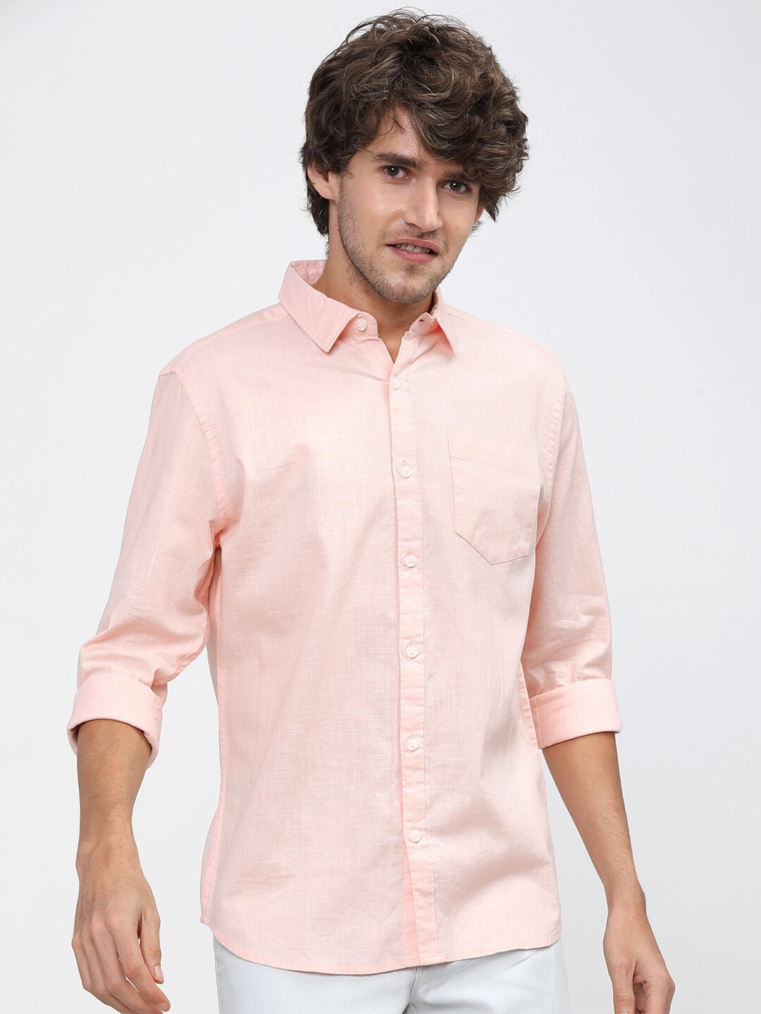 

KETCH Men Pink Slim Fit Casual Shirt