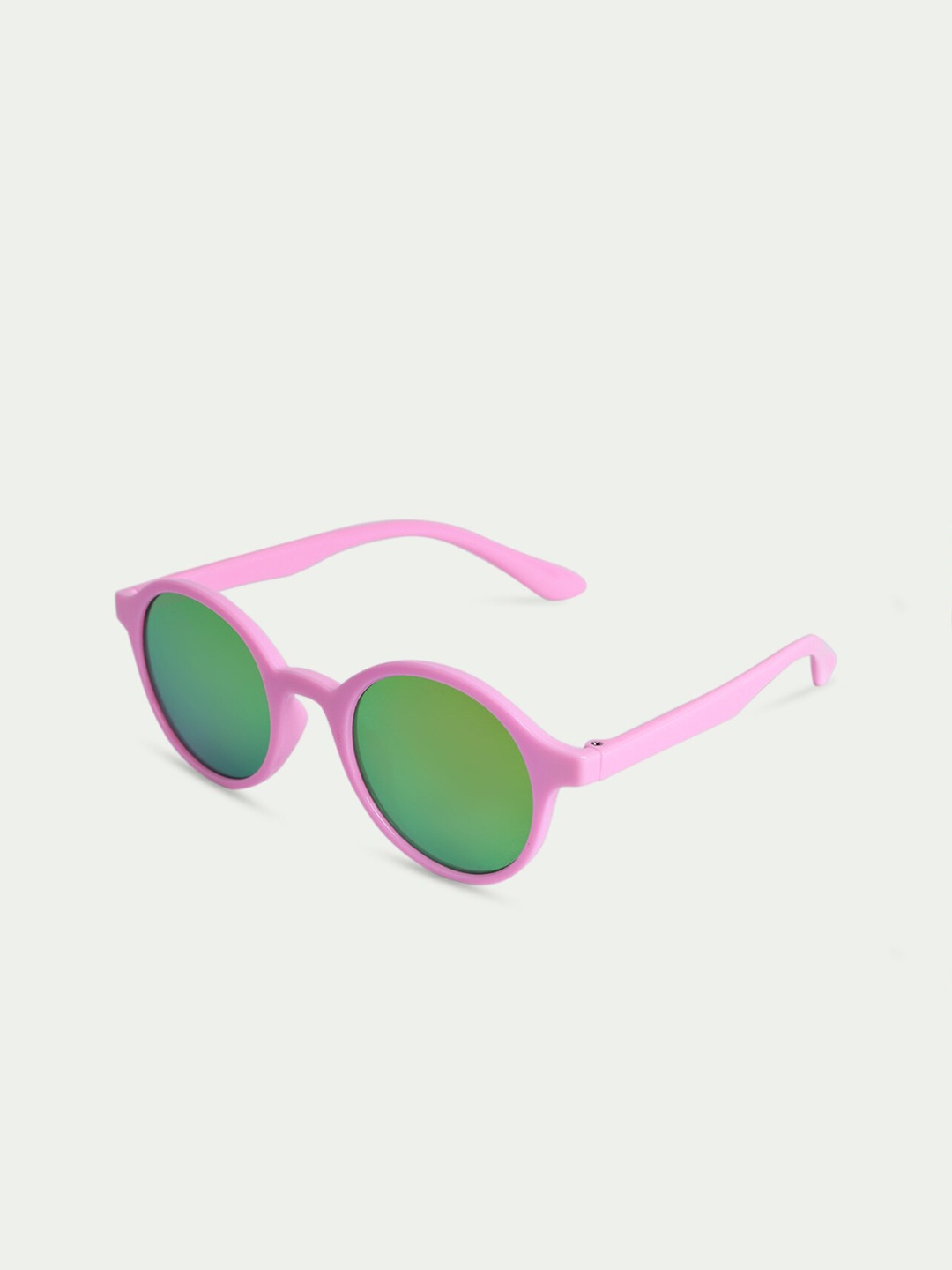 

DukieKooky Unisex Kids Green & Pink Round Sunglasses With UV Protected Lens