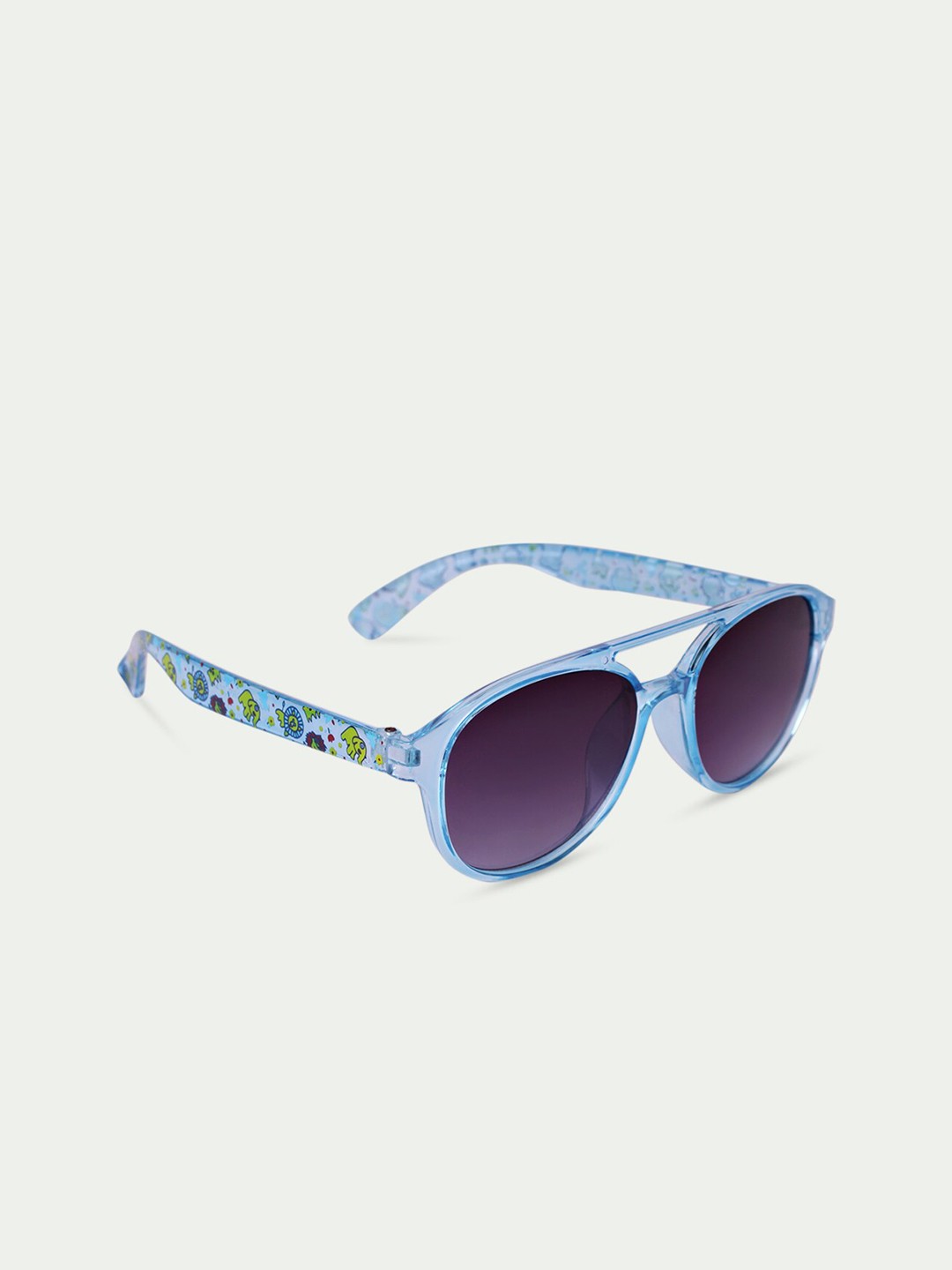 

DukieKooky Unisex Kids Black Lens & Blue Aviator Sunglasses with UV Protected Lens