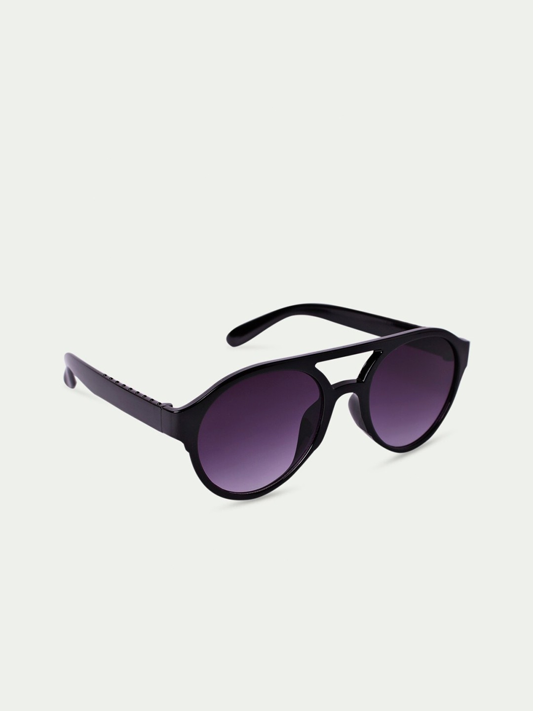 

DukieKooky Unisex Kids Black & Purple Aviator Sunglasses With UV Protected Lens