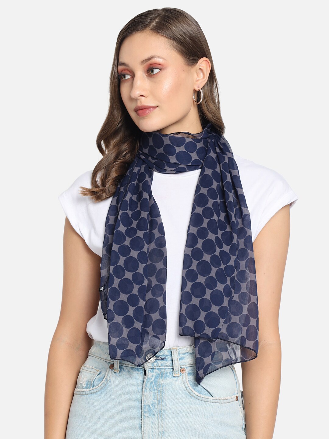 

Trend Arrest Women Pack of 2 Navy Blue & Grey Scarves