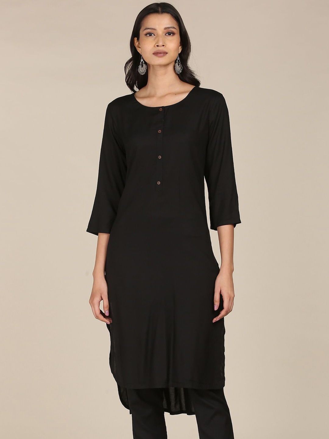 

Karigari Women Black Kurta