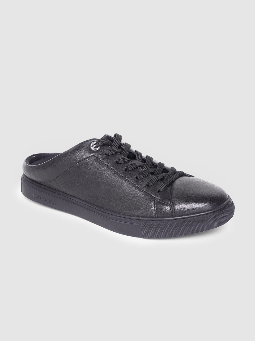 

Jack & Jones Men Black Leather Sneakers