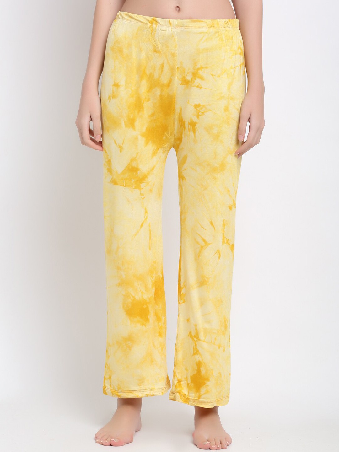 

armure Women Yellow Tie & Dye Lounge Pants