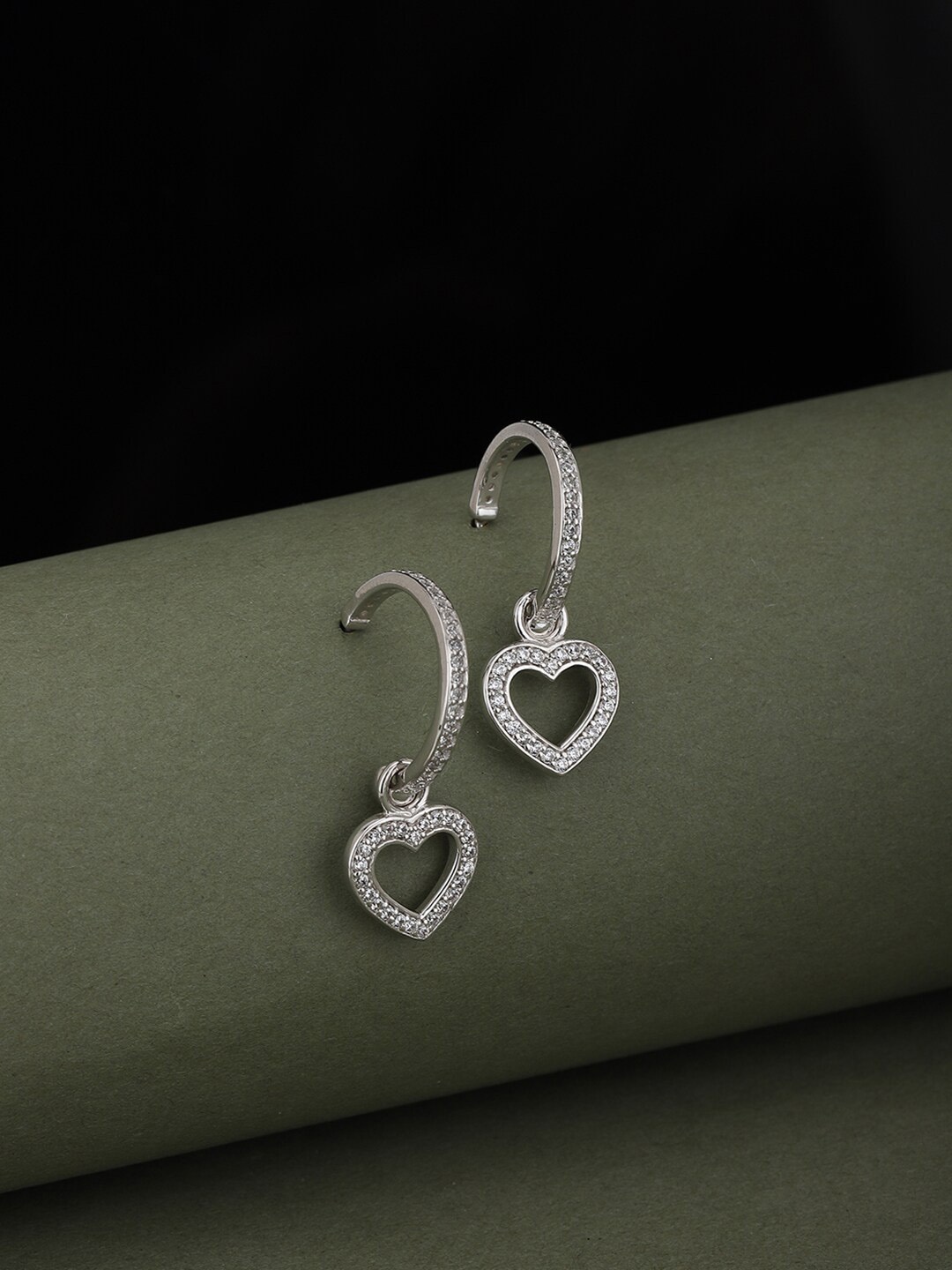 

VANBELLE 925 Sterling Silver Heart Shaped Studs Earrings