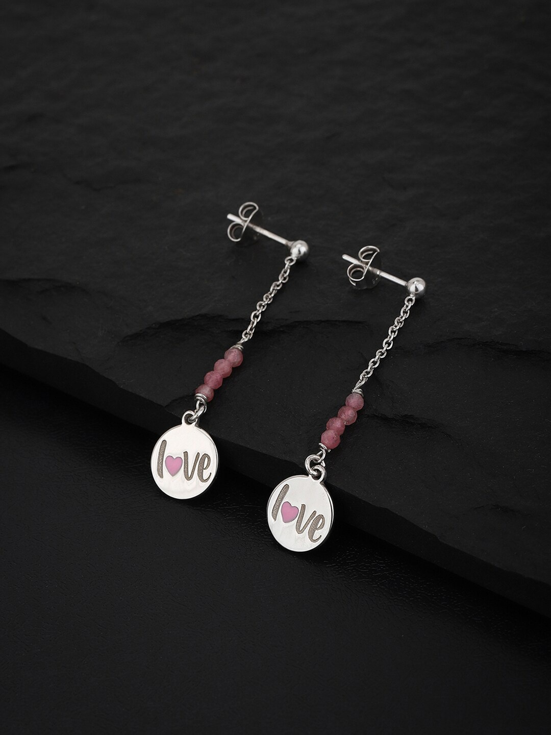 

VANBELLE 925 Sterling Silver Circular Drop Earrings