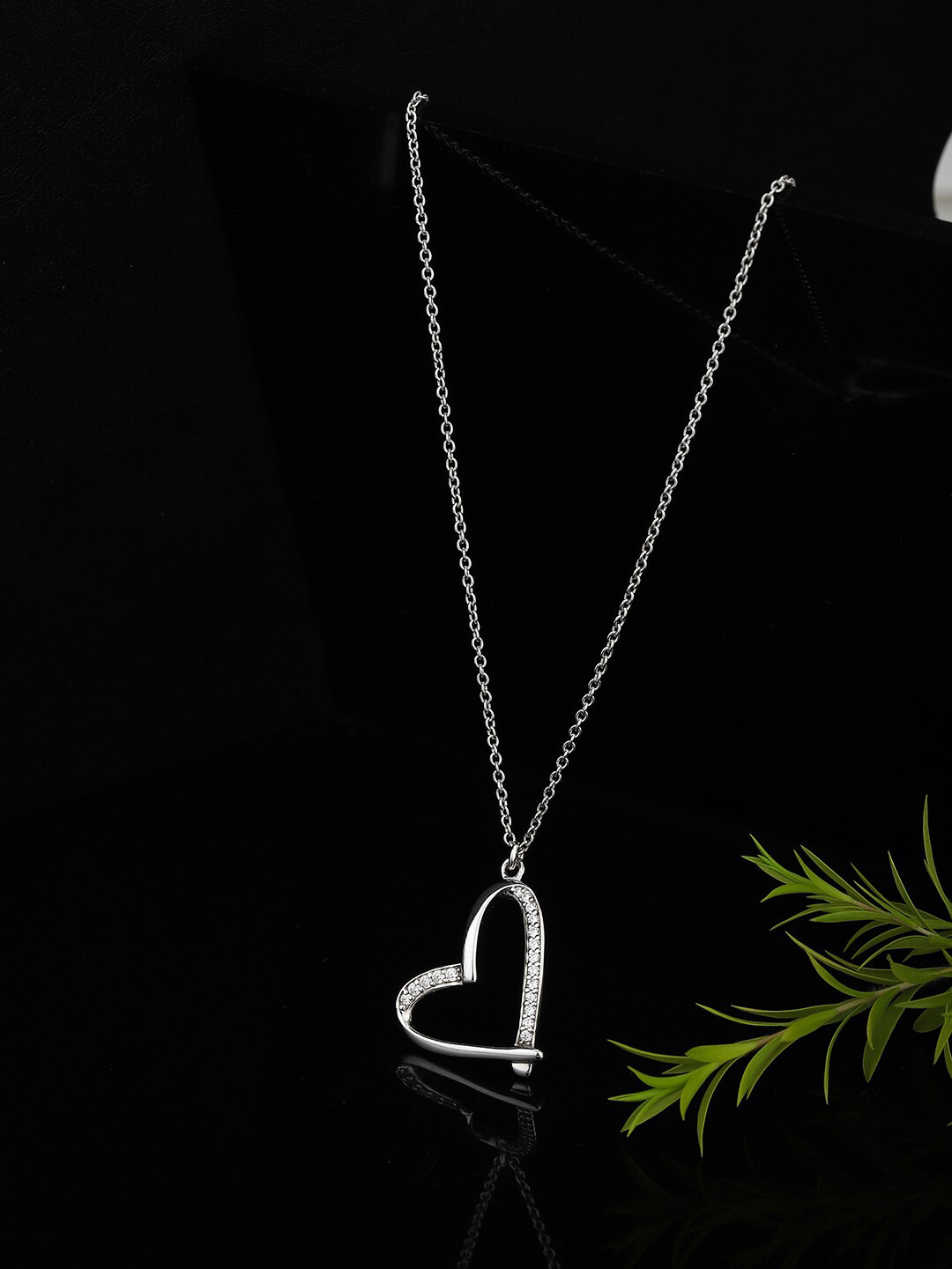 

VANBELLE 925 Sterling Silver Rhodium-Plated Necklace